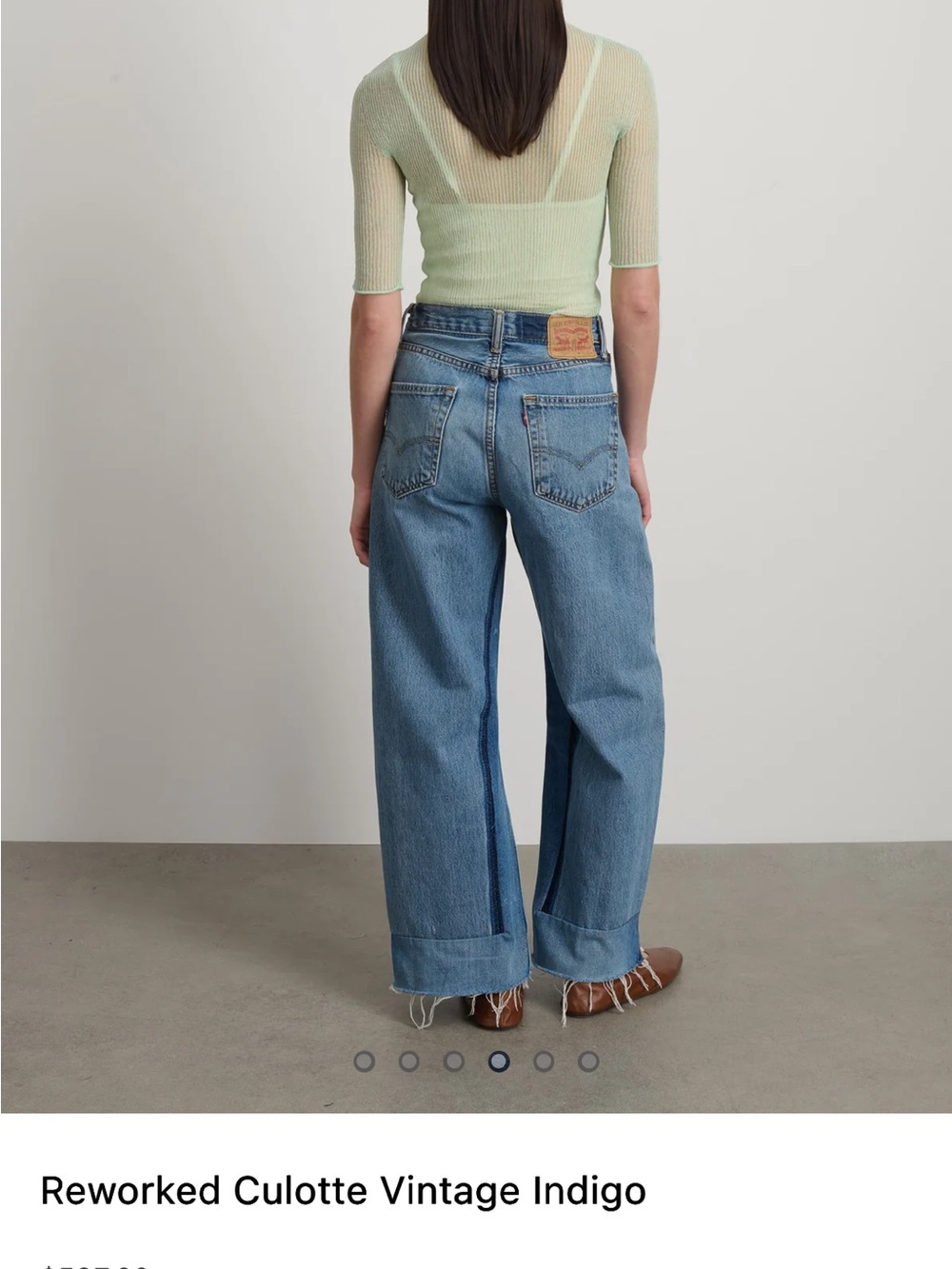 B SIDES Reworked Indigo Culotte Jeans - Picture 2 of 16